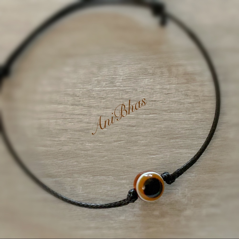 Evil Eye Protection Wax Cord Bracelet